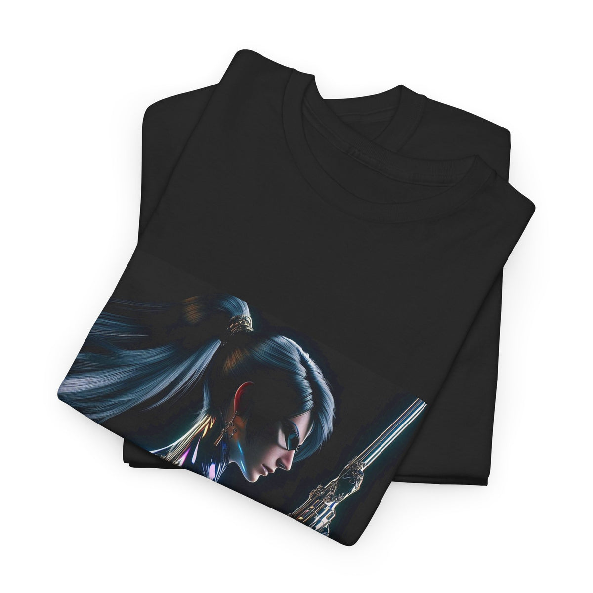 Chrome Huntress With Illuminated Weapon Tee