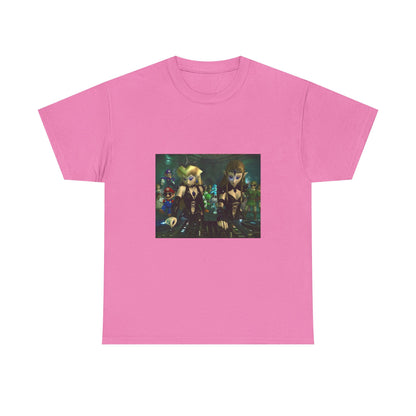 Princess Peach and Zelda DJing with Friends Tee