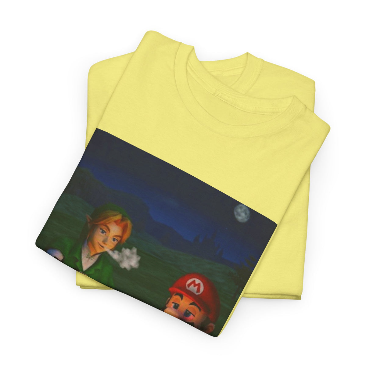Link and Mario Campfire Smoke Session Tee