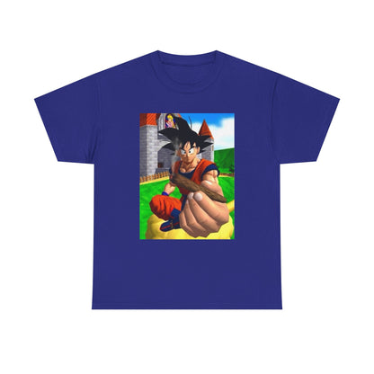 Goku Offers a Blunt at Peach's Castle