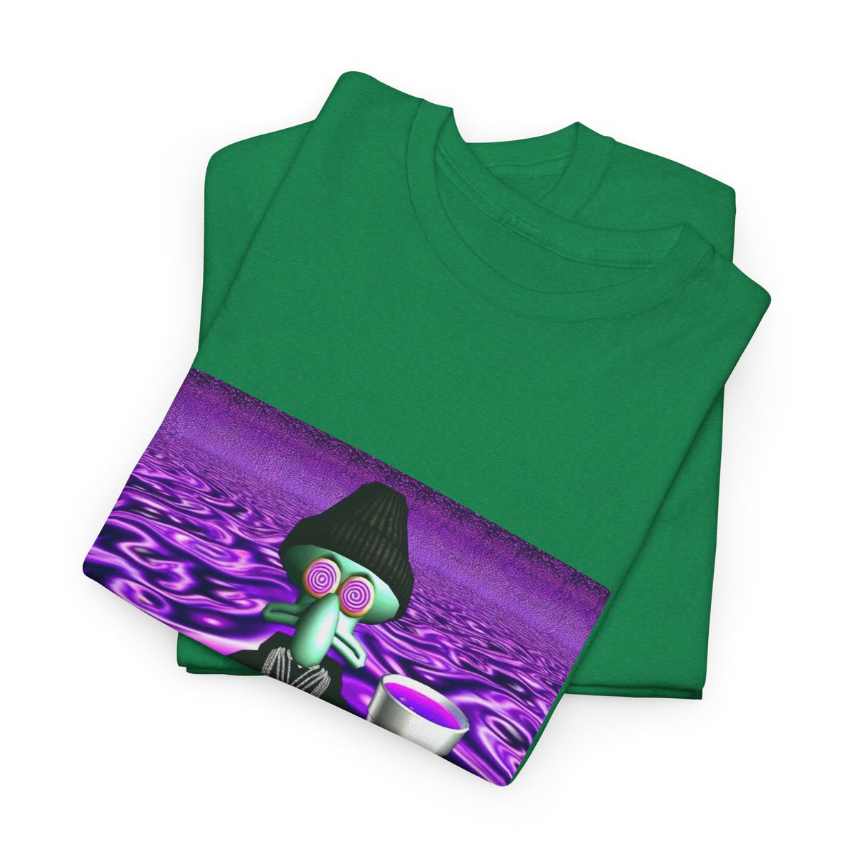 Squidward Sipping Lean In A Purple Haze