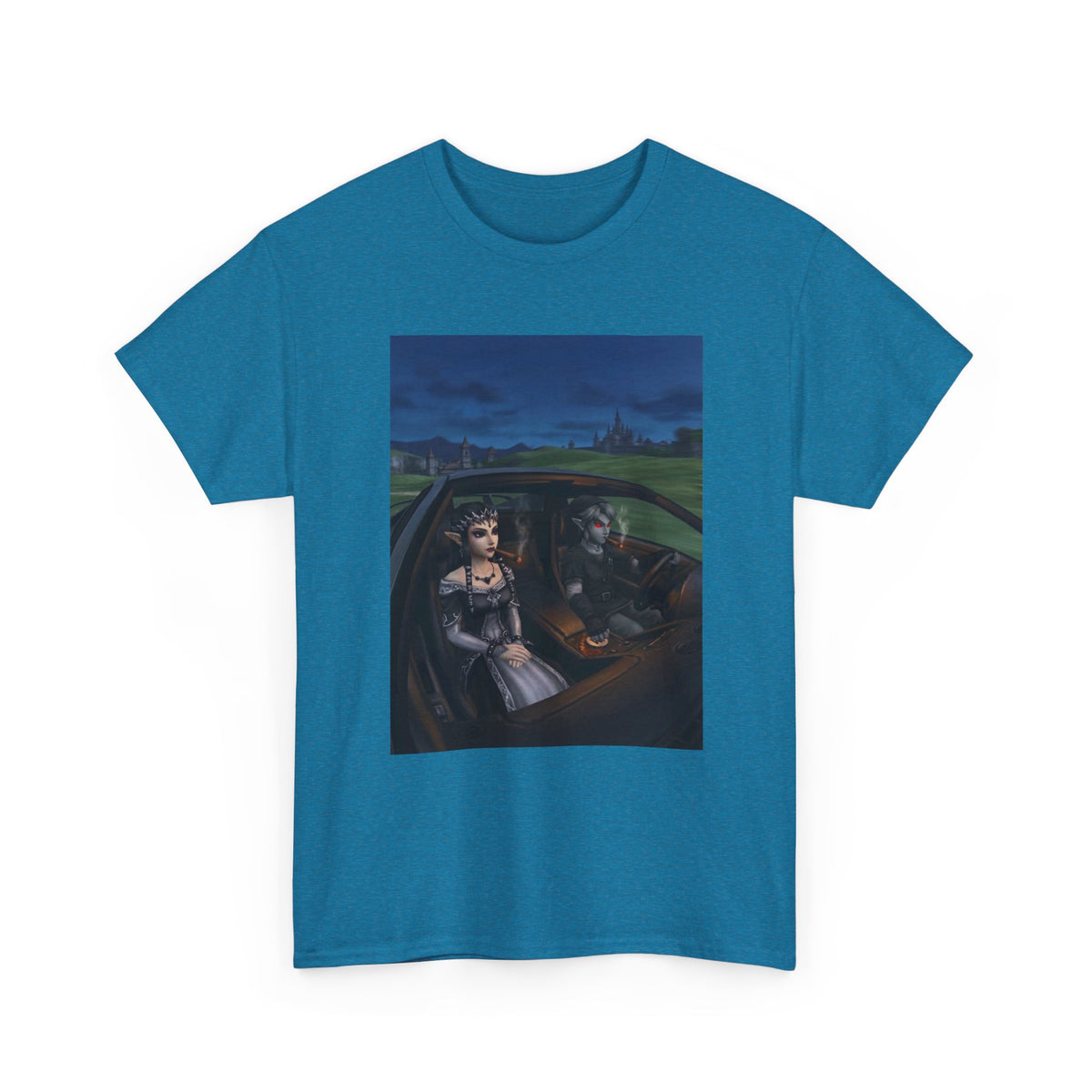 Dark Link And Midna Smoking In Car Tee
