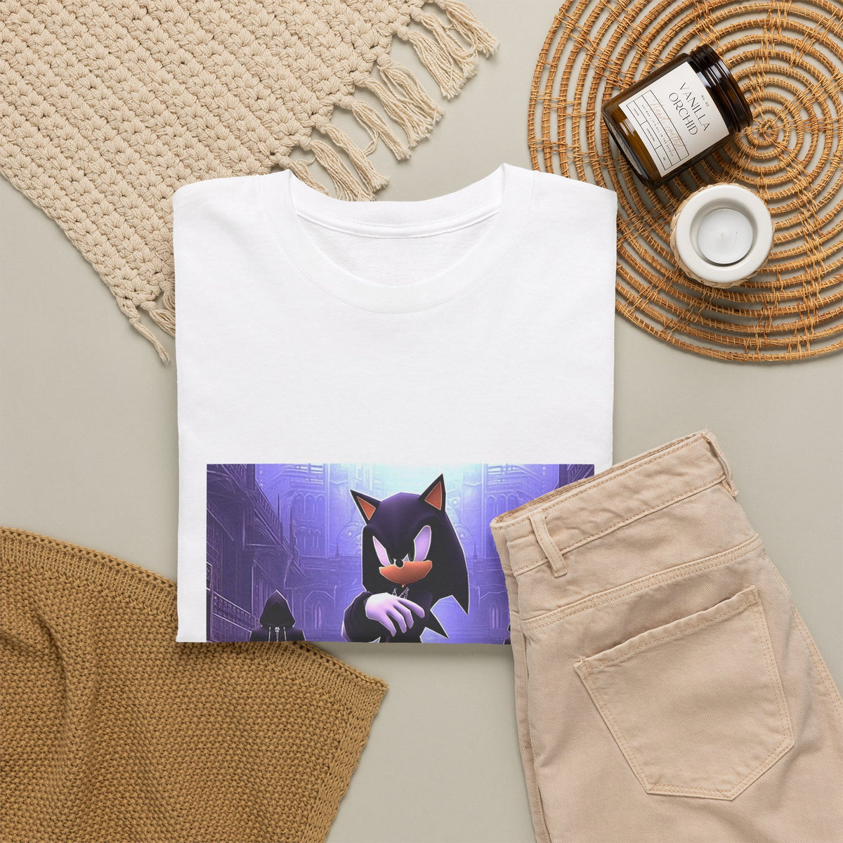 Dripped Abstract Design Tee