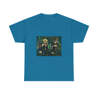 Princess Peach and Zelda DJing with Friends Tee