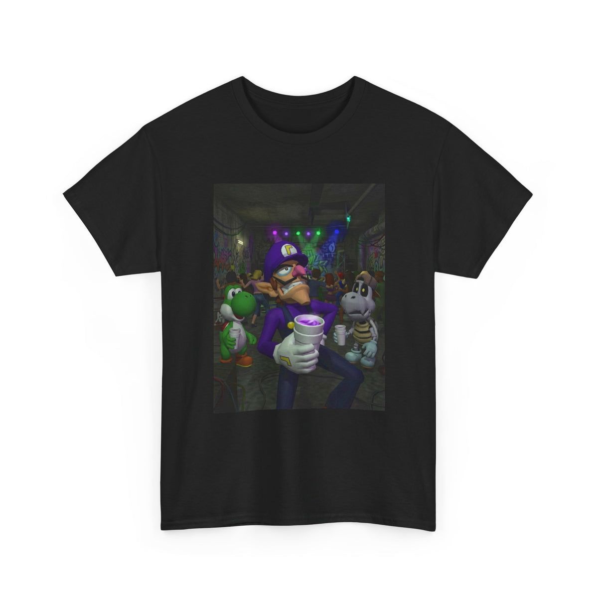 Waluigi, Yoshi, And Dry Bones Clubbin' Tee
