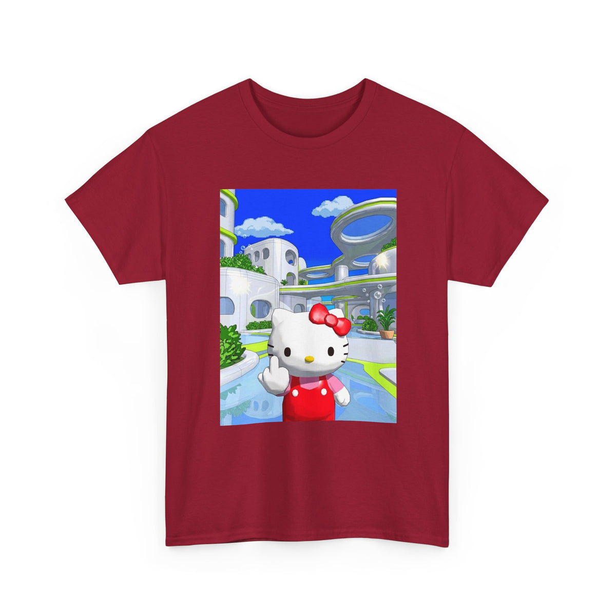 Aero Kitty Flipping The Bird Tee