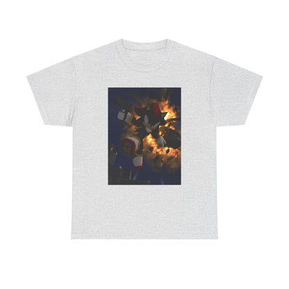 Shadow The Hedgehog With Uzi Amidst Explosion Tee