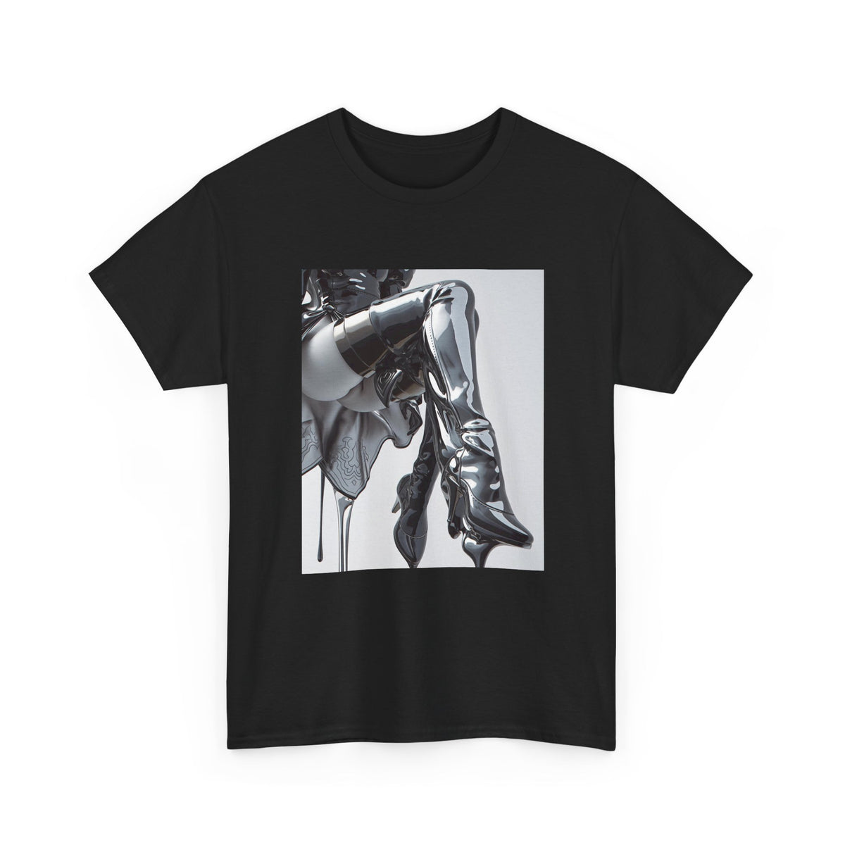 Liquid Chrome Flow Graphic Tee