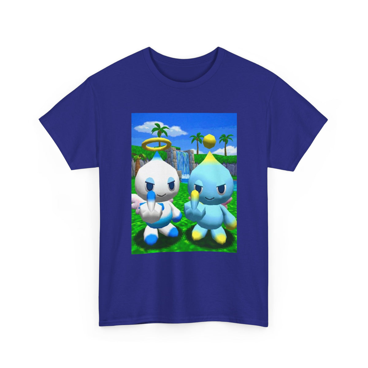 Chao Flipping Off In Paradise Tee