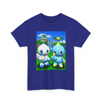 Chao Flipping Off In Paradise Tee