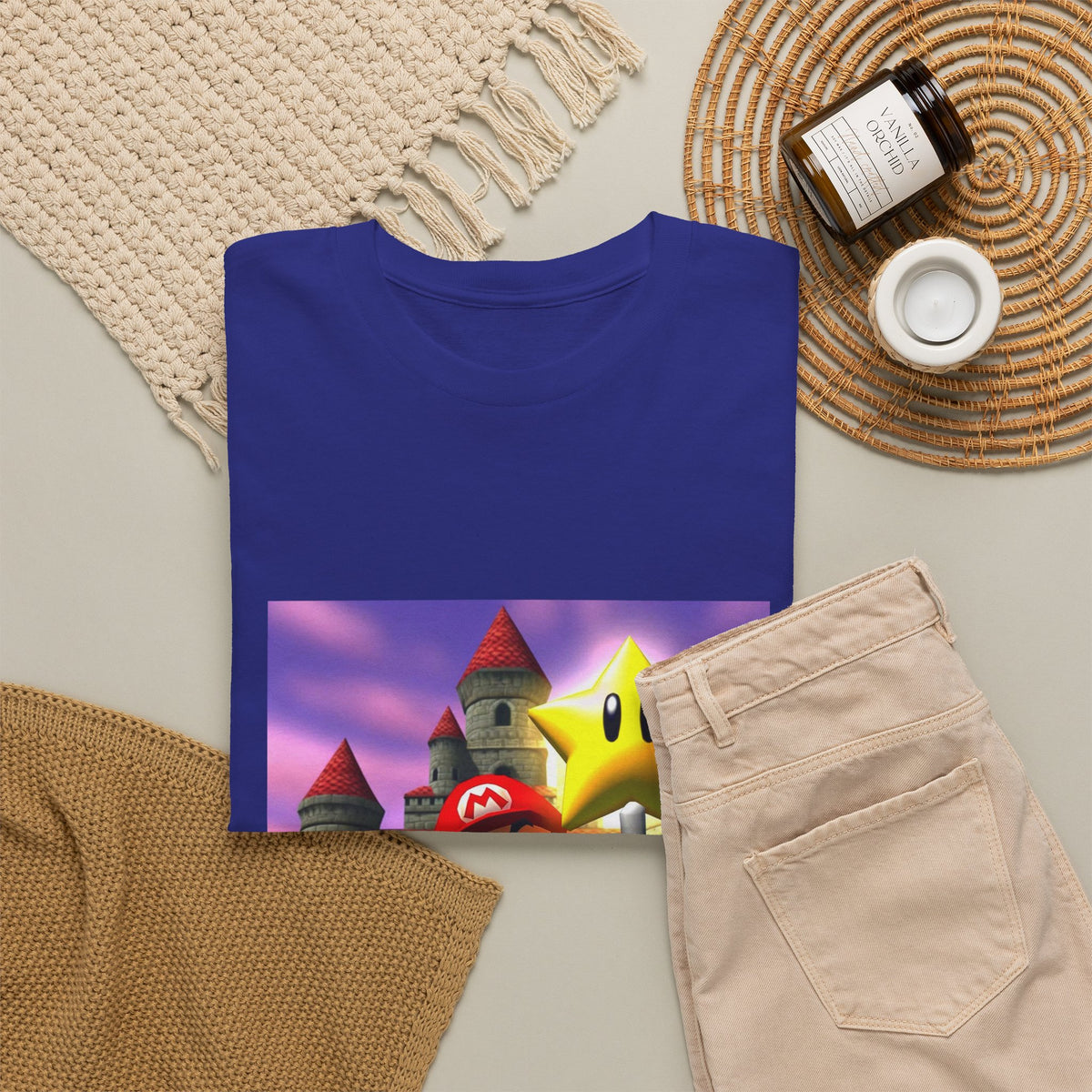 Mario Flips Off The Star Tee
