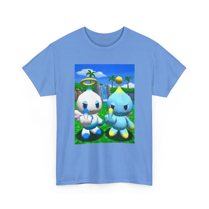 Chao Flipping Off In Paradise Tee