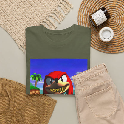 Grill Knuckles Flips Off On Beach Tee