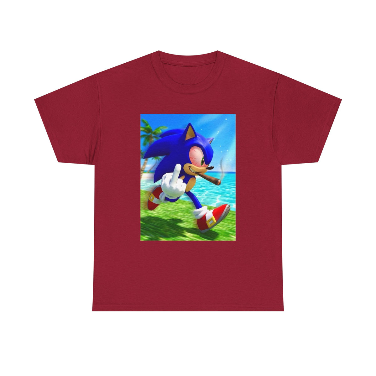 Stoned Sonic Giving The Finger Tee
