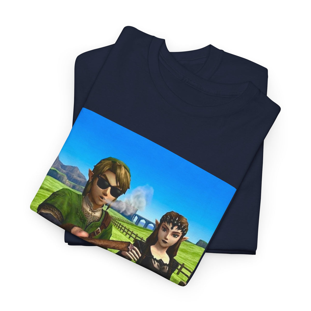 Link And Zelda Passing A Blunt Tee