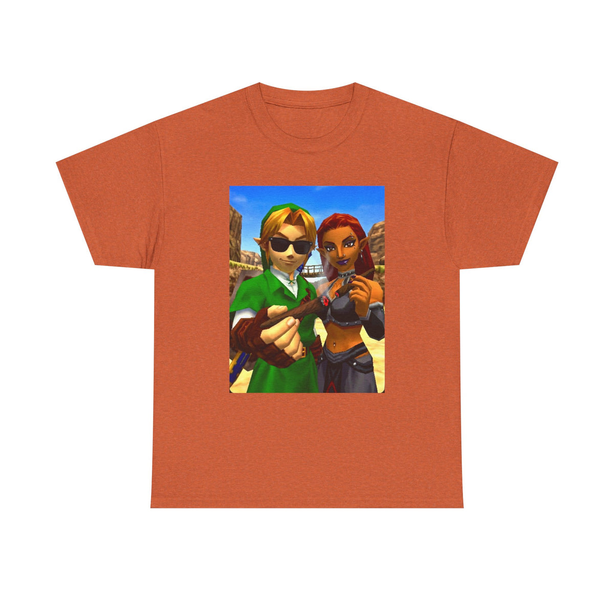 Link And Gerudo Blazing Out West Tee