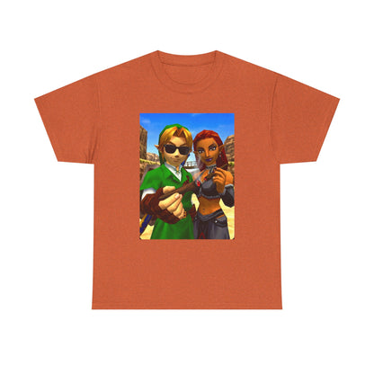 Link And Gerudo Blazing Out West Tee