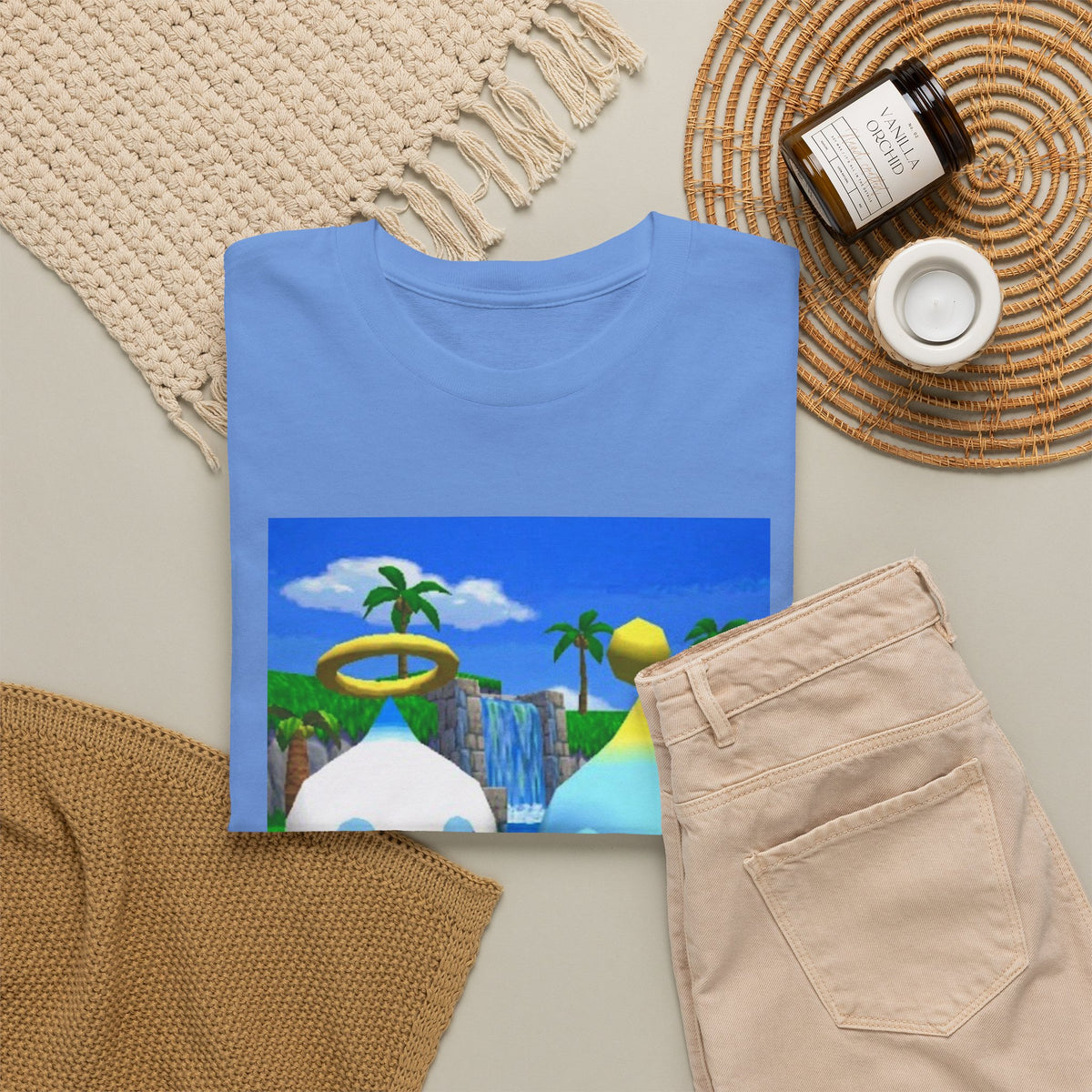 Chao Flipping Off In Paradise Tee