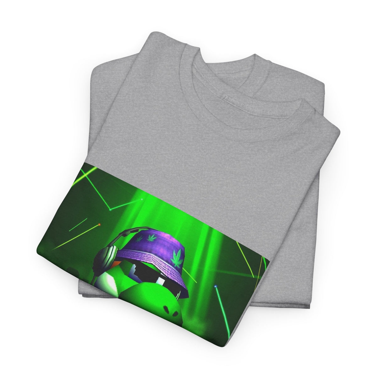 Yoshi DJing With Cannabis Bucket Hat Tee