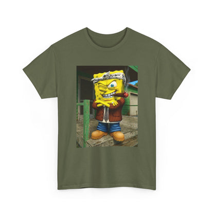 Gangster Sponge Winking and Smoking