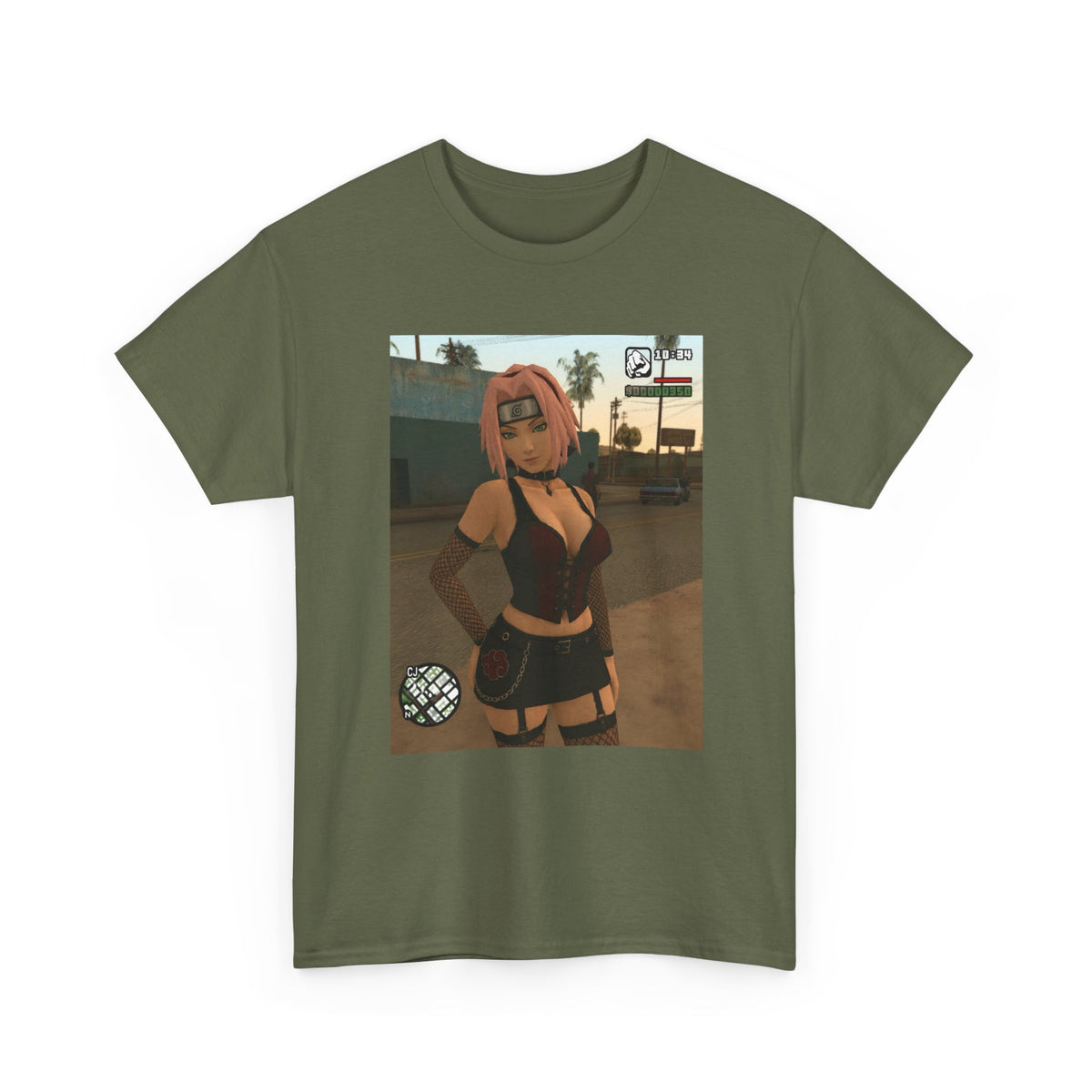 Sakura Haruno In GTA Style Tee