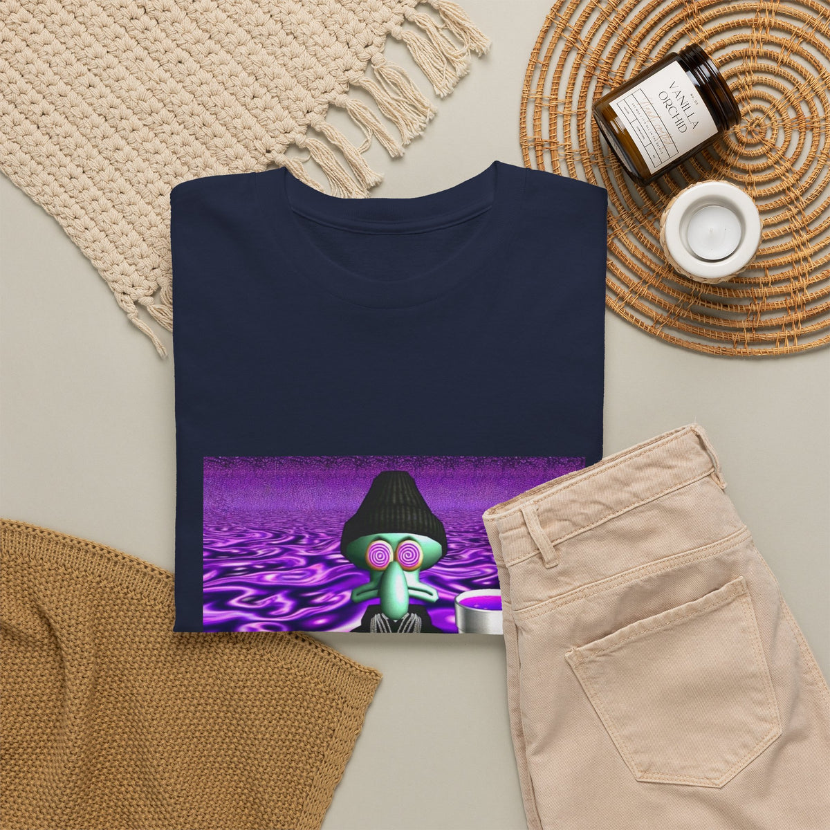 Squidward Sipping Lean In A Purple Haze