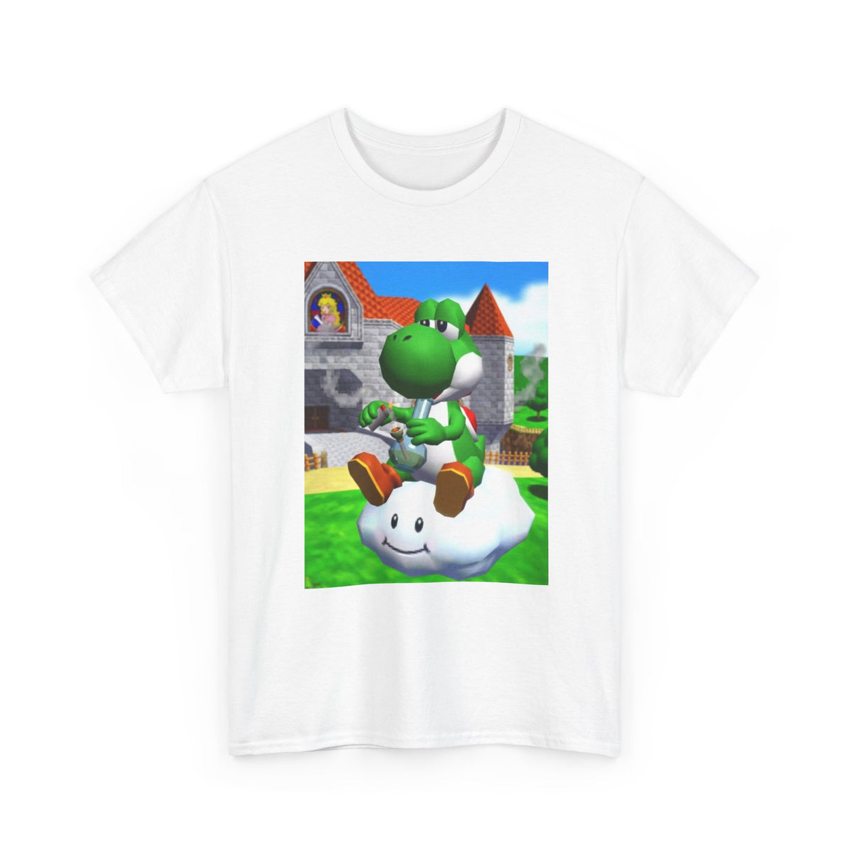 Yoshi Hitting The Bong On Cloud Tee