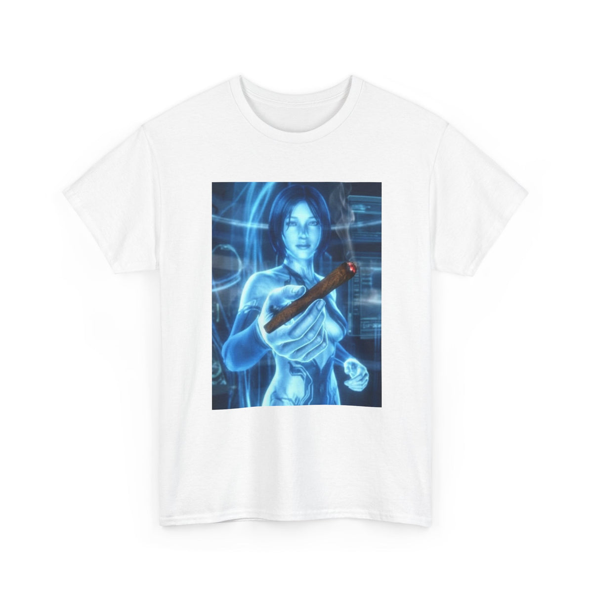 Holographic Babe Passing The Blunt Tee