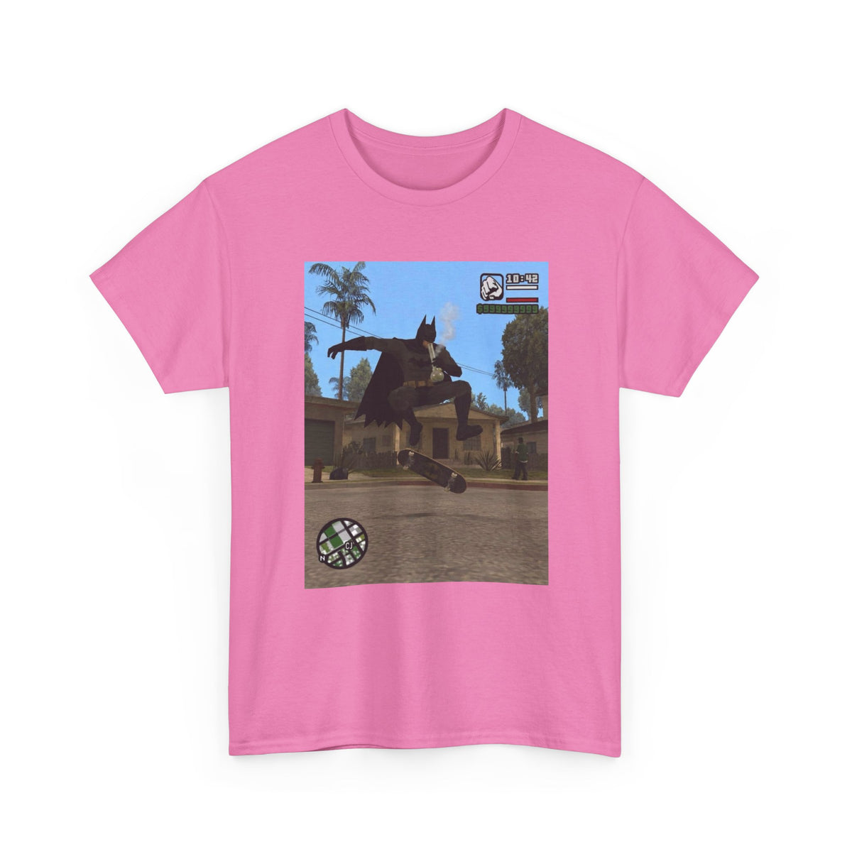 Batman Smoking Bong Skateboard Stunt Tee
