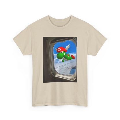 Yoshi Giving The Finger Airplane View Tee