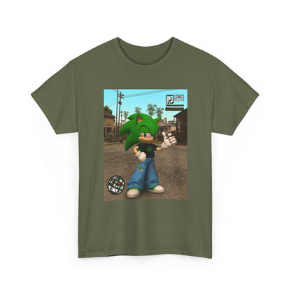Stoned Green Hedgehog Blazing In Grove Street