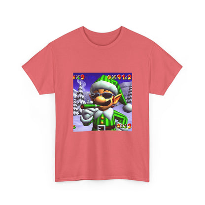 Elf Mario Smoking In Snowy Mountains