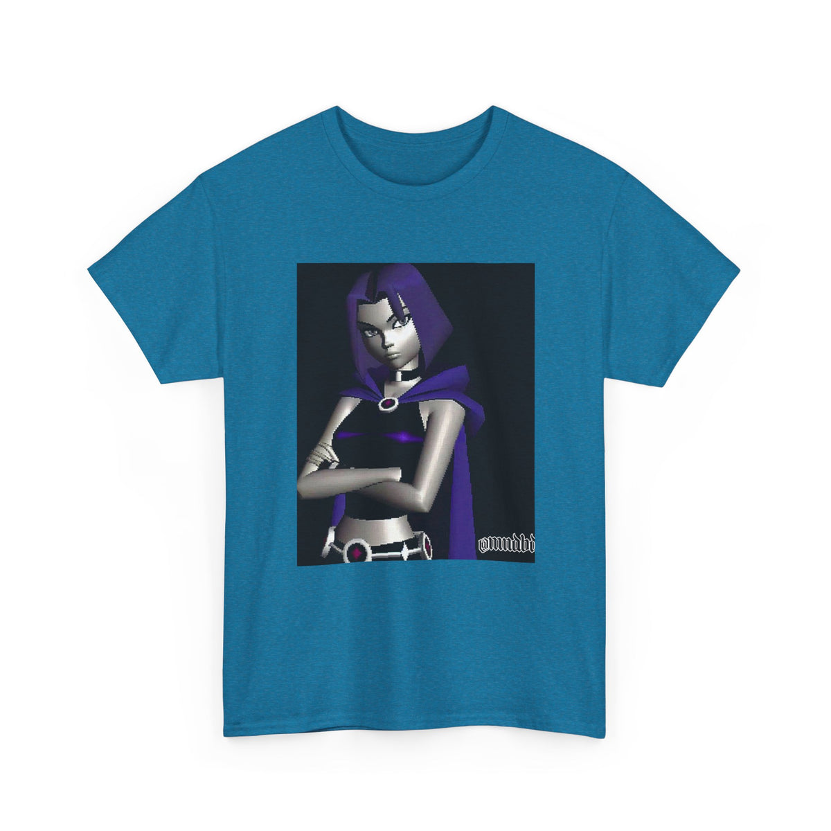 Pixelated Raven Standing Arms Crossed Tee