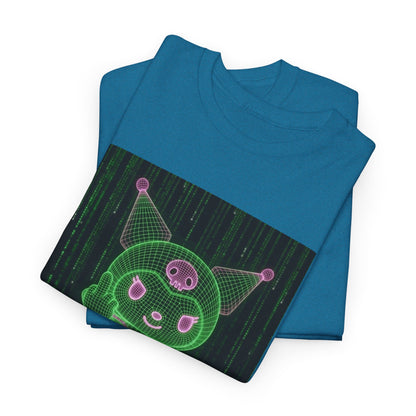 Kuromi Matrix Glitch Skateboard Flip Tee