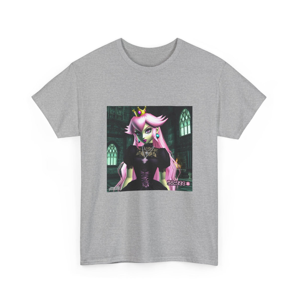 Goth Peach In Haunted Castle Tee