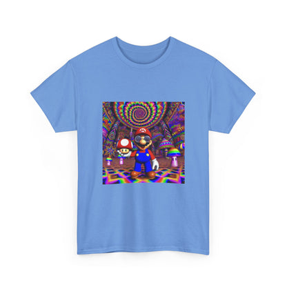 Tripping Mario Holding A Super Mushroom