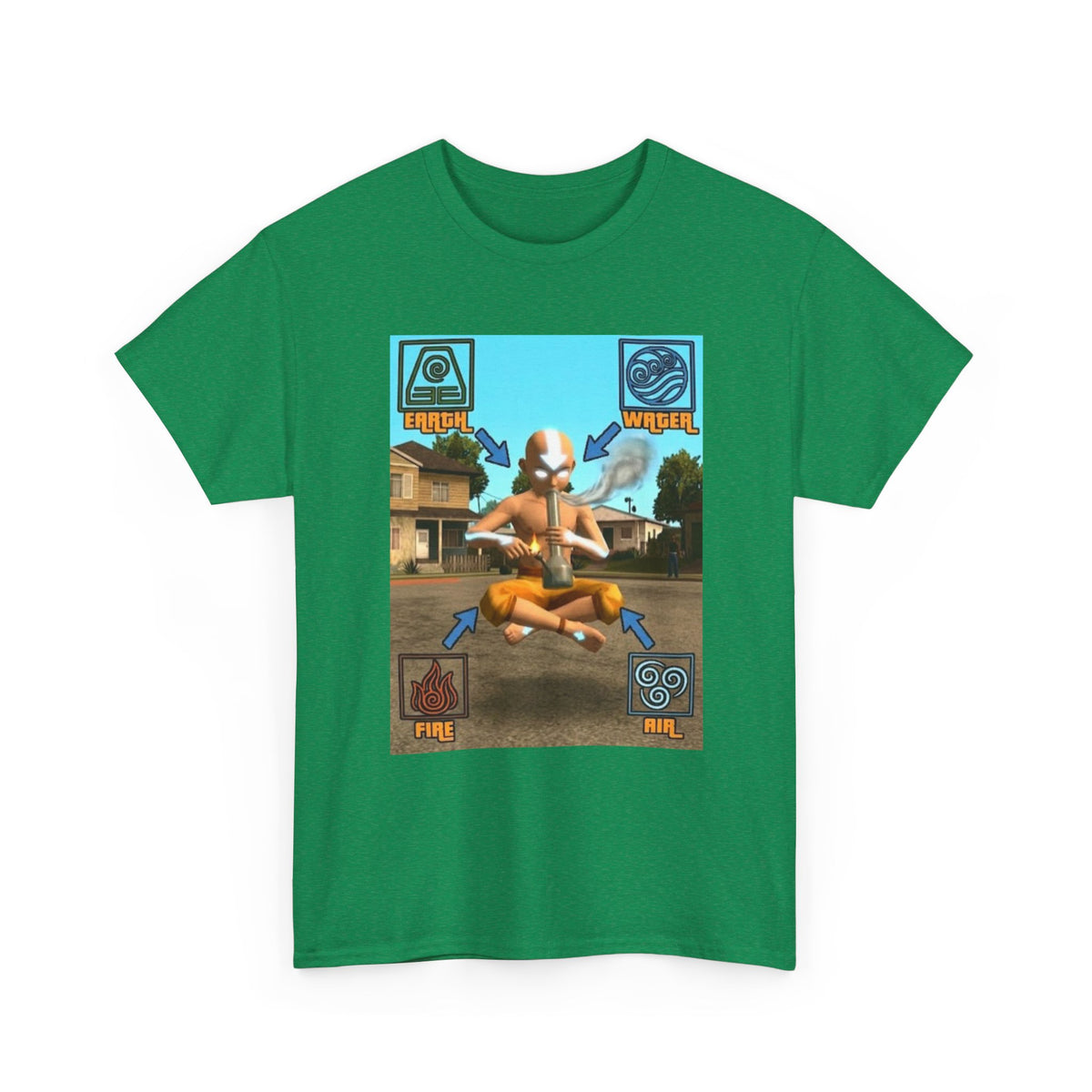 Bender Aang Meditating with Bong Tee