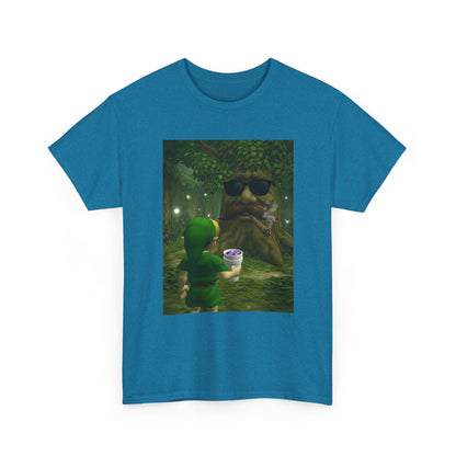 Hero Meets Cool Tree Smoking Cigar Tee