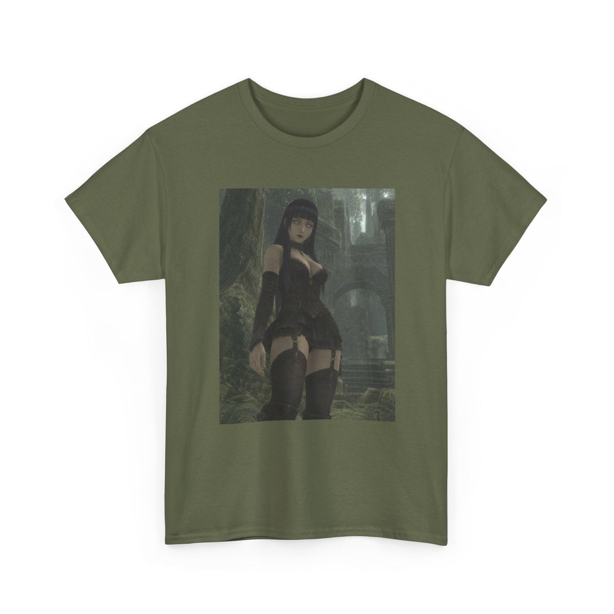 Gothic Byakugan Maiden In Ancient Ruins Tee