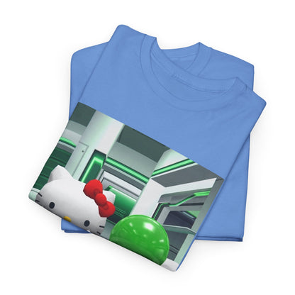 Kitty And Slime Flipping The Bird Tee