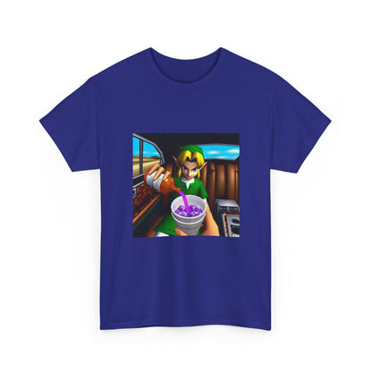 N64 Link Pouring Purple Lean Tee