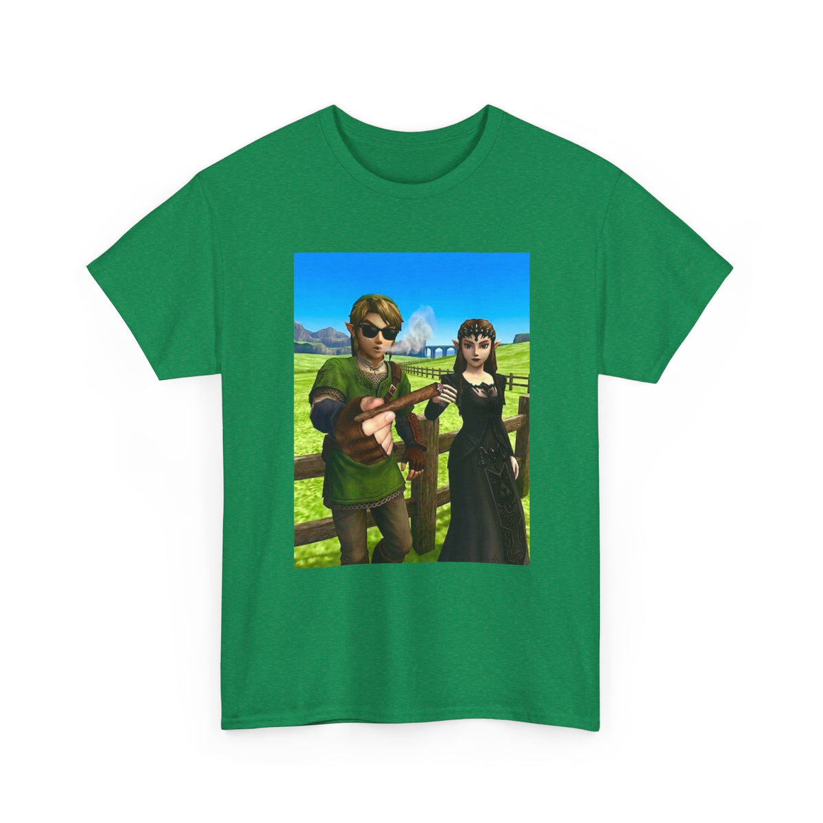 Link And Zelda Passing A Blunt Tee