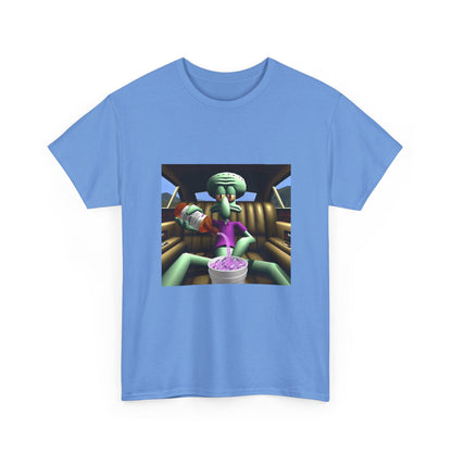 Squidward Pouring Lean In Car Tee