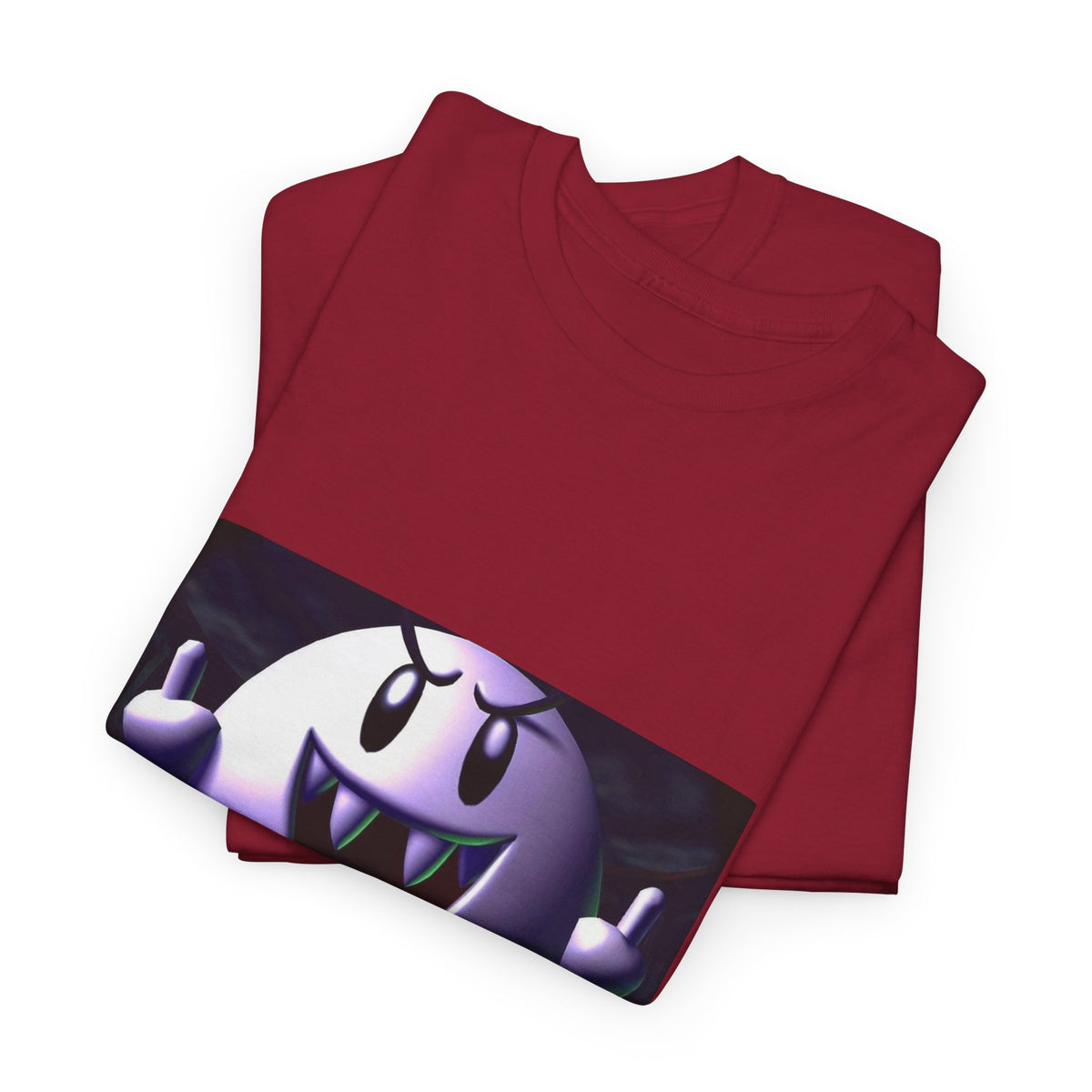 Edgy Ghost Flipping The Bird Tee