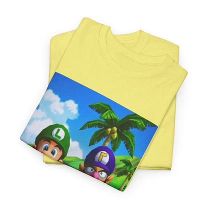 Luigi and Waluigi Flipping The Bird Tee