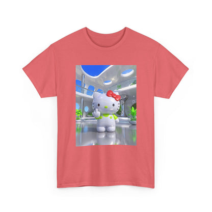 Kitty Flips The Bird In Futuristic Lounge