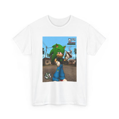 Green Hedgehog Blazin' In San Andreas Tee