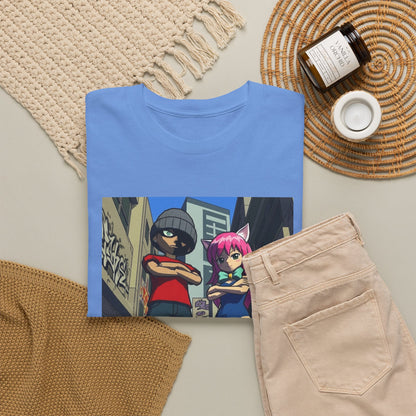 Urban Duo Standoff In Graffiti Alley Tee