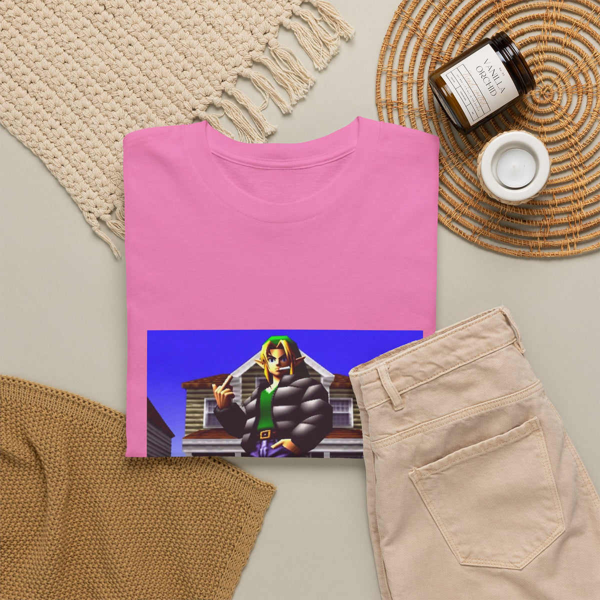 Link In Streetwear Flipping The Bird Tee