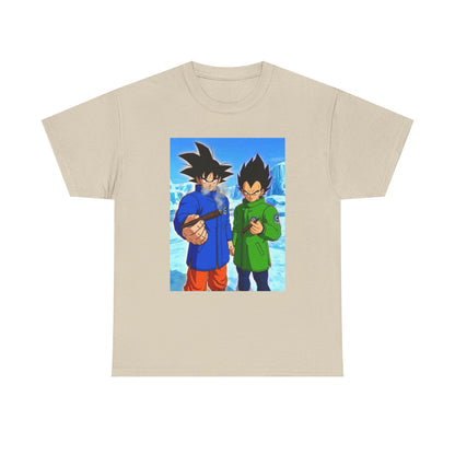 Goku and Vegeta Smoking in the Snow Tee